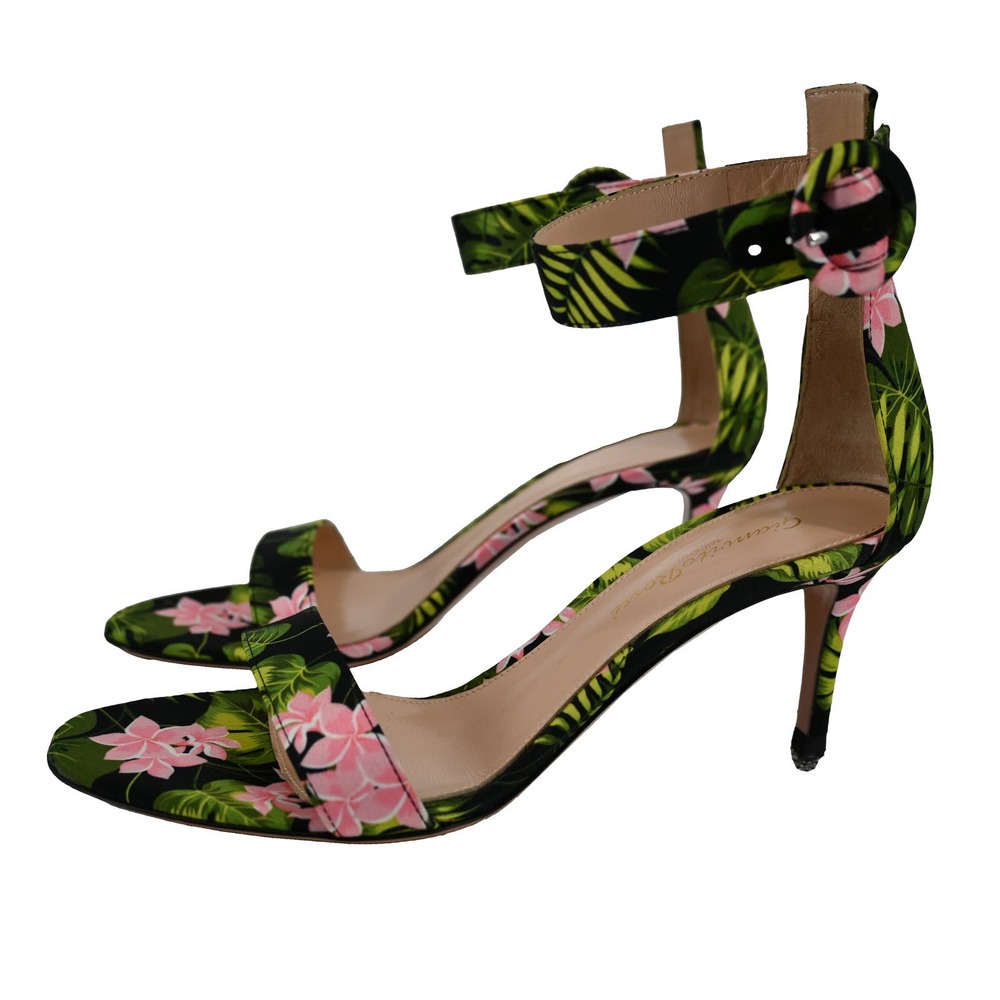 Gianvito Rossi PORTOFINO 70 Floral Sandal size: 36 EU
